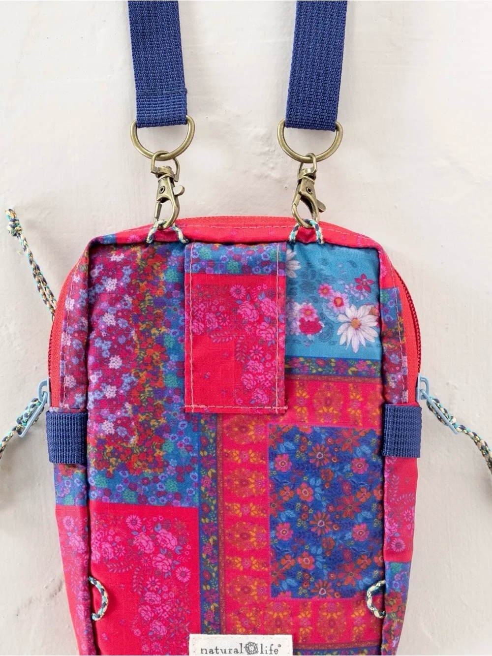 Natural Life 8 in-1 Pocket Crossbody Bag - Jewel in Positano Scarf Print. NWT. - Picture 4 of 7